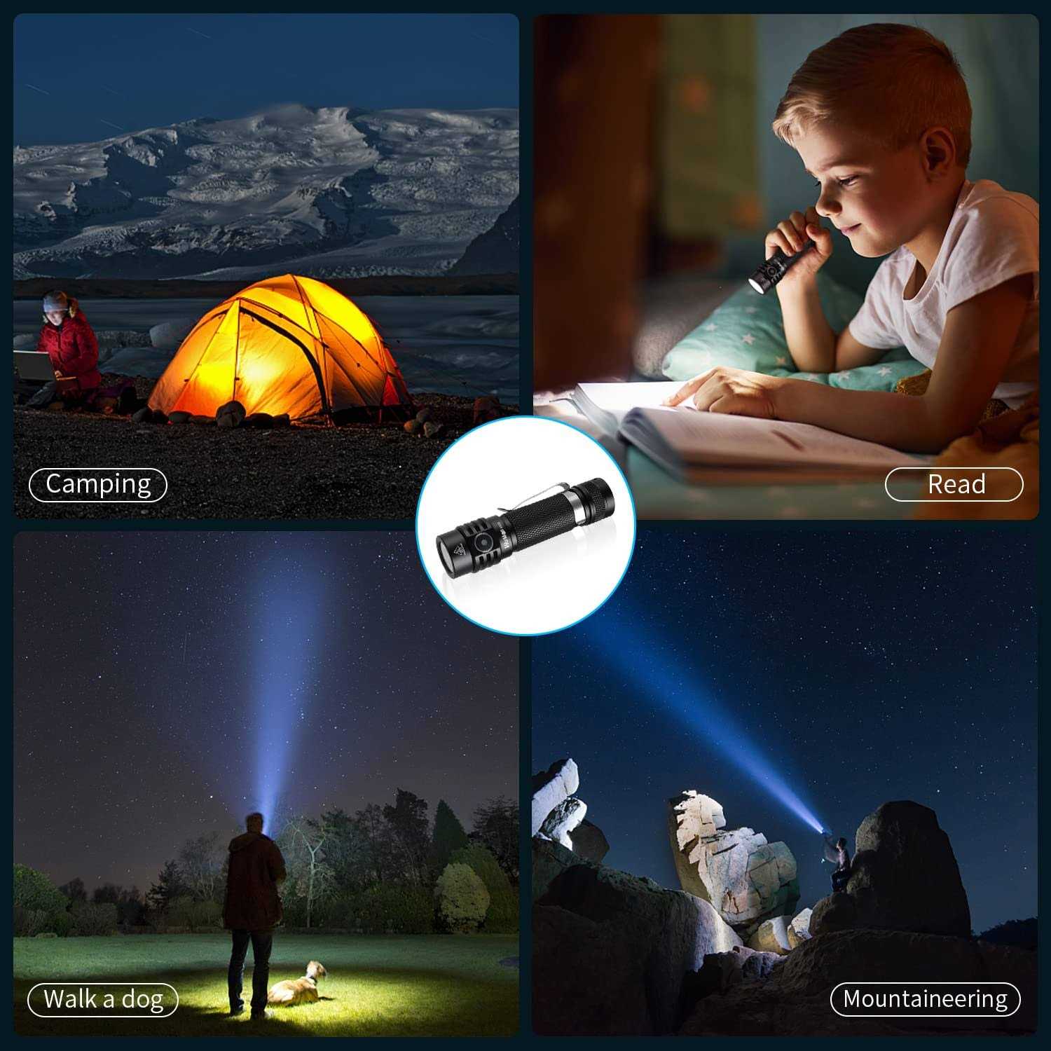 Wurkkos WK03 Pocket Flashlight LED Rechargeable,Super Bright 1800 Lumen Small Compact Flashlights,EDC Flashlight Waterproof with SST40 LED - Cheap Fitting