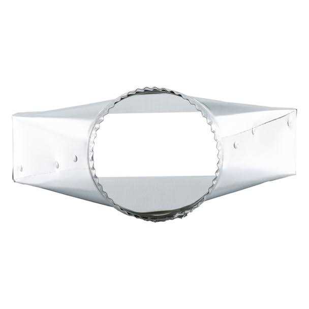 RecPro® Rv Ducting Boot Straight 2-1/4 x 10 x 4 Galvanized - Cheap Fitting