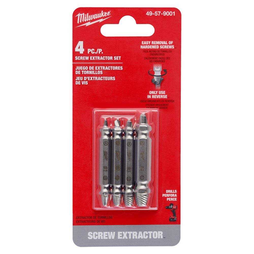 Milwaukee 49-57-9001 M2 Steel Screw Extractor Set 4pc - Cheap Fitting