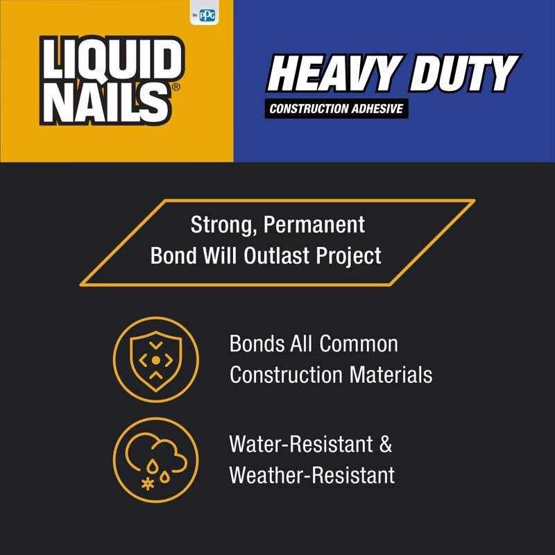 Liquid Nails 28 Oz. Heavy Duty Construction Adhesive - Cheap Fitting