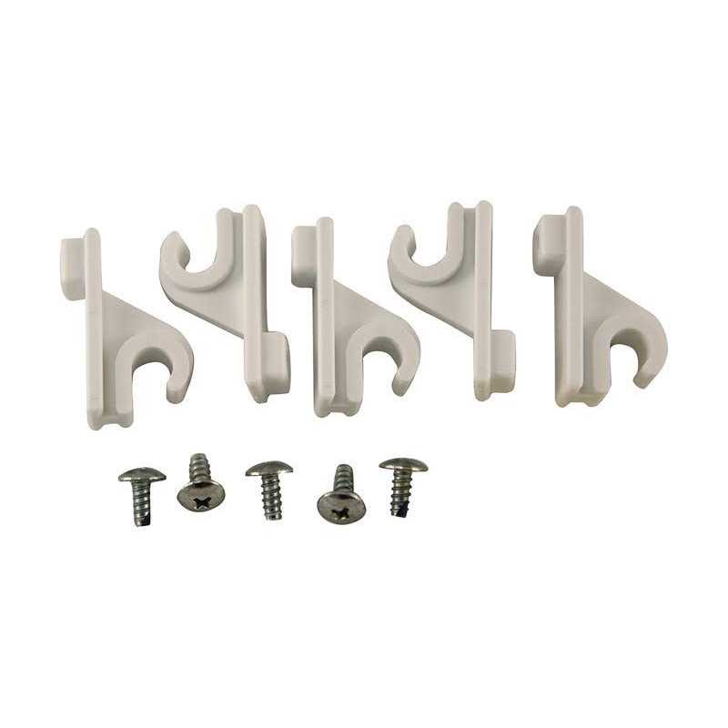 Organized Living Adjustable Pole Clips and Caps - Cheap Fitting