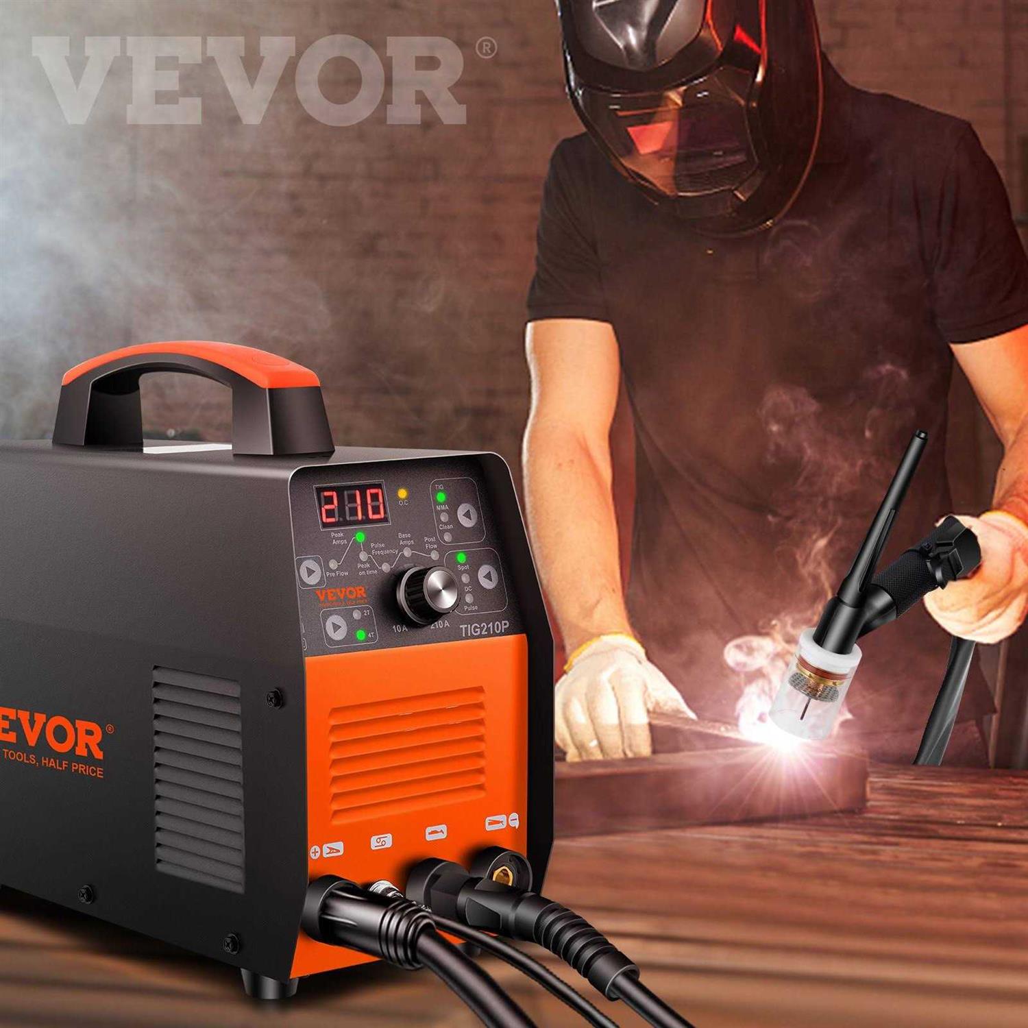 VEVOR 3 in 1 TIG Welder Arc Clean Welding Machine Torch - Cheap Fitting