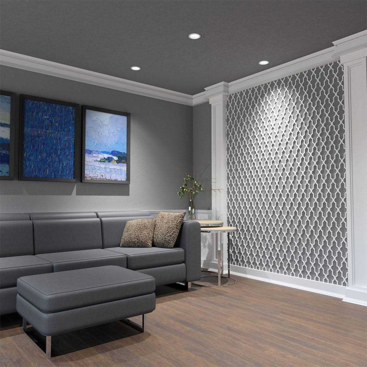 Ekena Millwork Casablanca Decorative Fretwork Wall Panels in Architectural Grade PVC - Cheap Fitting