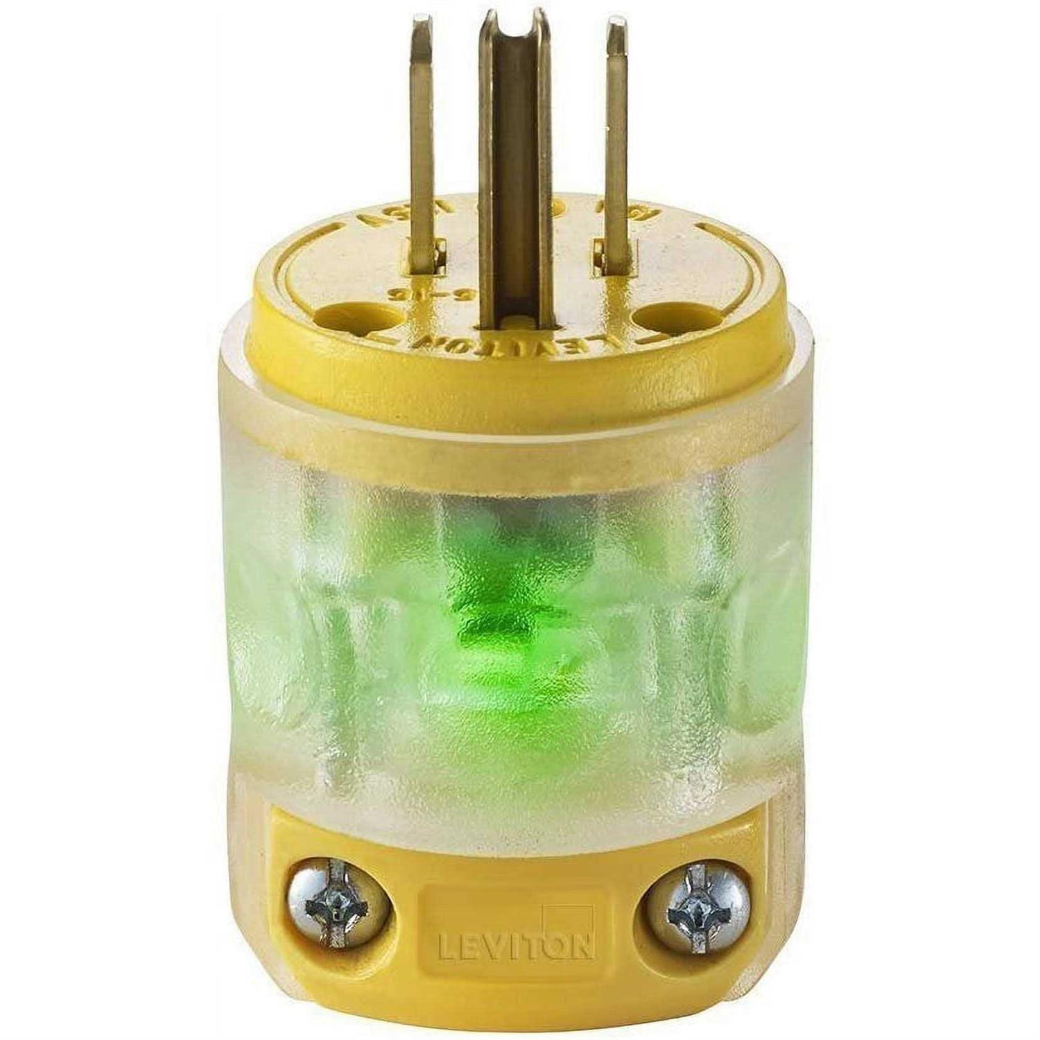 Leviton Lighted Plug 15A 515PV-LIT - Cheap Fitting
