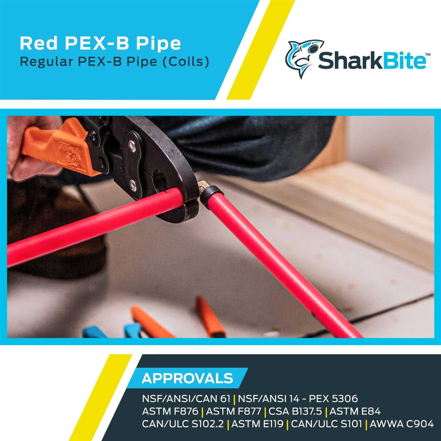 SharkBite 1-in x 500-ft Red PEX-B Pipe - Cheap Fitting