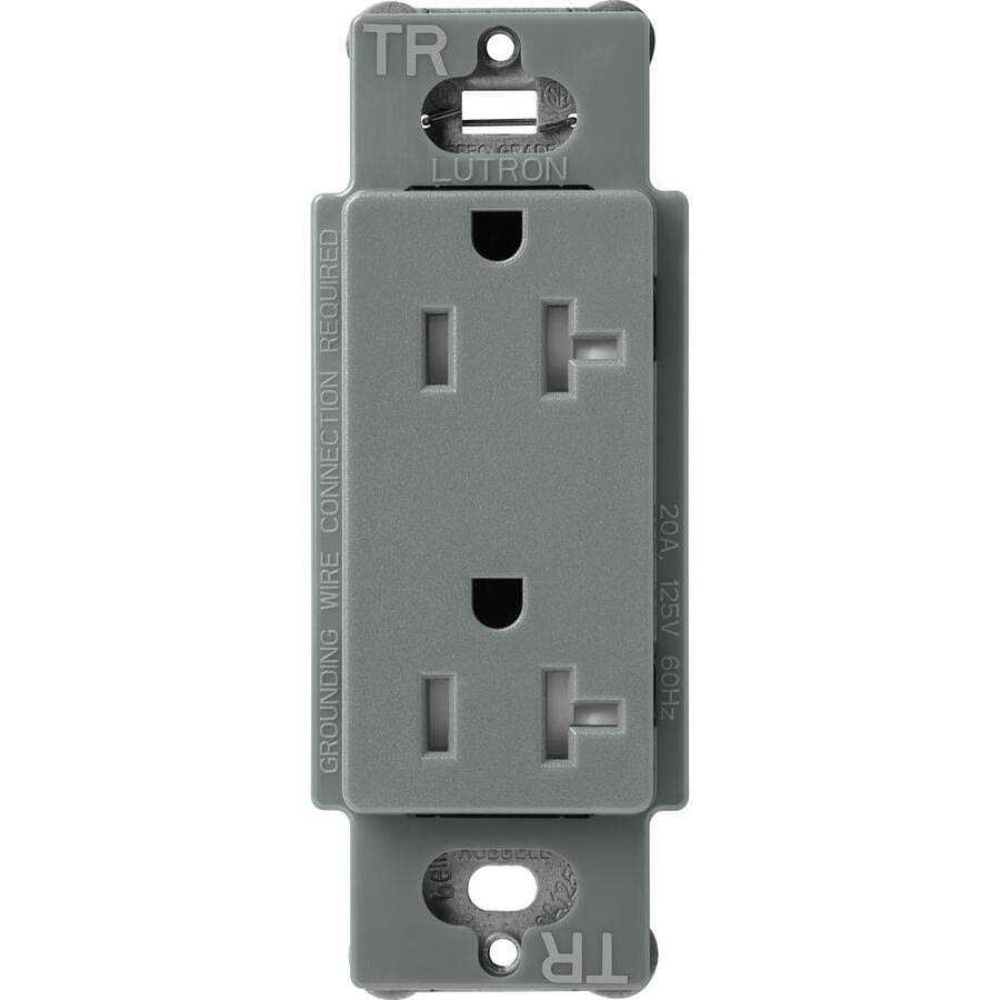 Lutron SCRS-20-TR-SW Claro Tamper Resistant Receptacle - Cheap Fitting
