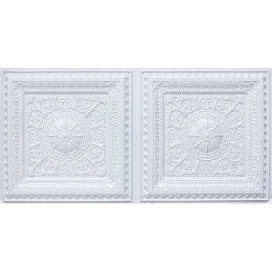 From Plain To Beautiful In Hours Economy La Scala 2 ft. x PVC Lay-in Ceiling Tile Pack - Cheap Fitting