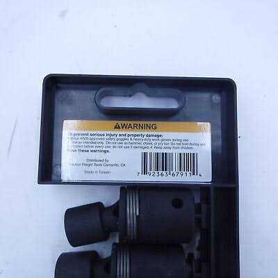 Pittsburgh 67911 7 PC 1/2 in Drive Metric Impact Swivel Socket Set - Cheap Fitting