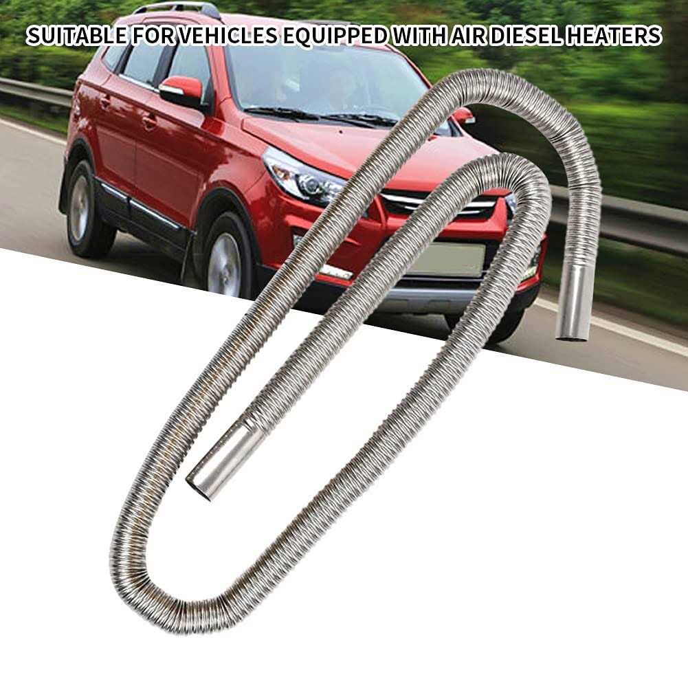 UXELY Stainless Steel Spiral Universal Exhaust Pipe Parking Air Heater Fuel Tank Diesel Gas Vent Hose - Cheap Fitting