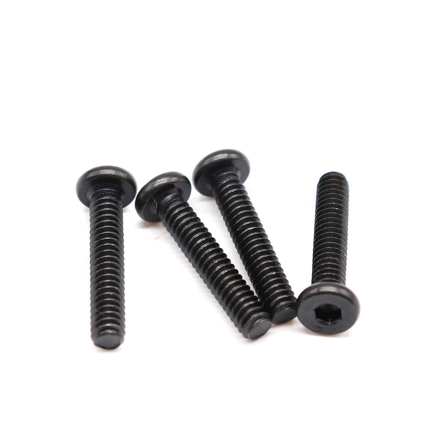 Binifimux 10-Pack Black Countersunk Rivet Socket Cap Connecting Bolts Cap Nuts Assortment Kit for Furniture Connecting - Cheap Fitting