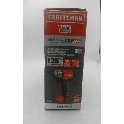 Craftsman V20 1/2 in. Cordless Brushless Impact Wrench Tool Only - Cheap Fitting