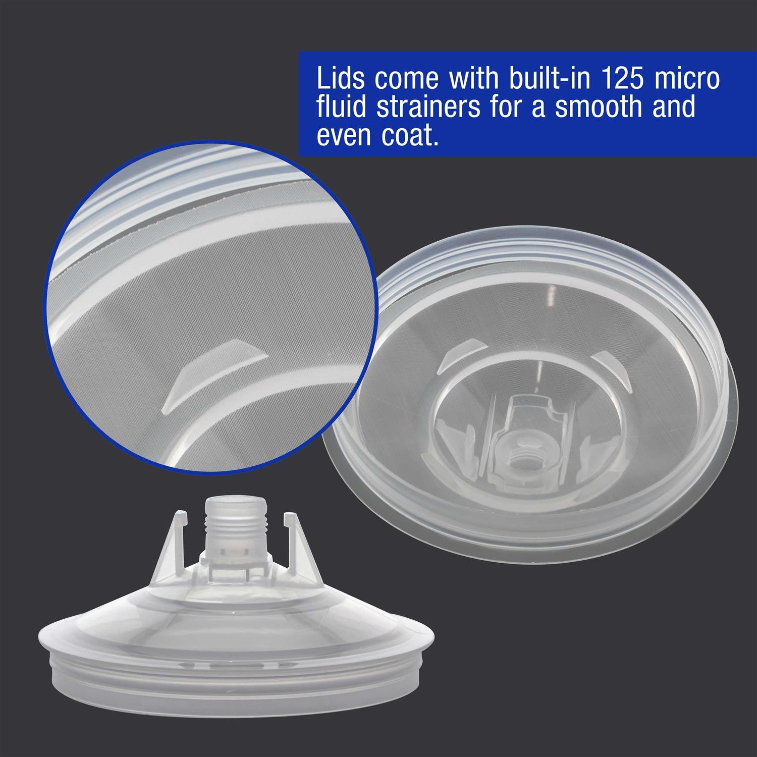 Master Paint System MPS Disposable Paint Spray Gun Cup Liners and Lid System - Cheap Fitting