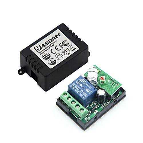 Smart RF Relay Switch eMylo Wireless Remote Control Switch DC 12V One Channel Momentary Module 433Mhz Relay Receiver with Two Transmitters - Cheap Fitting