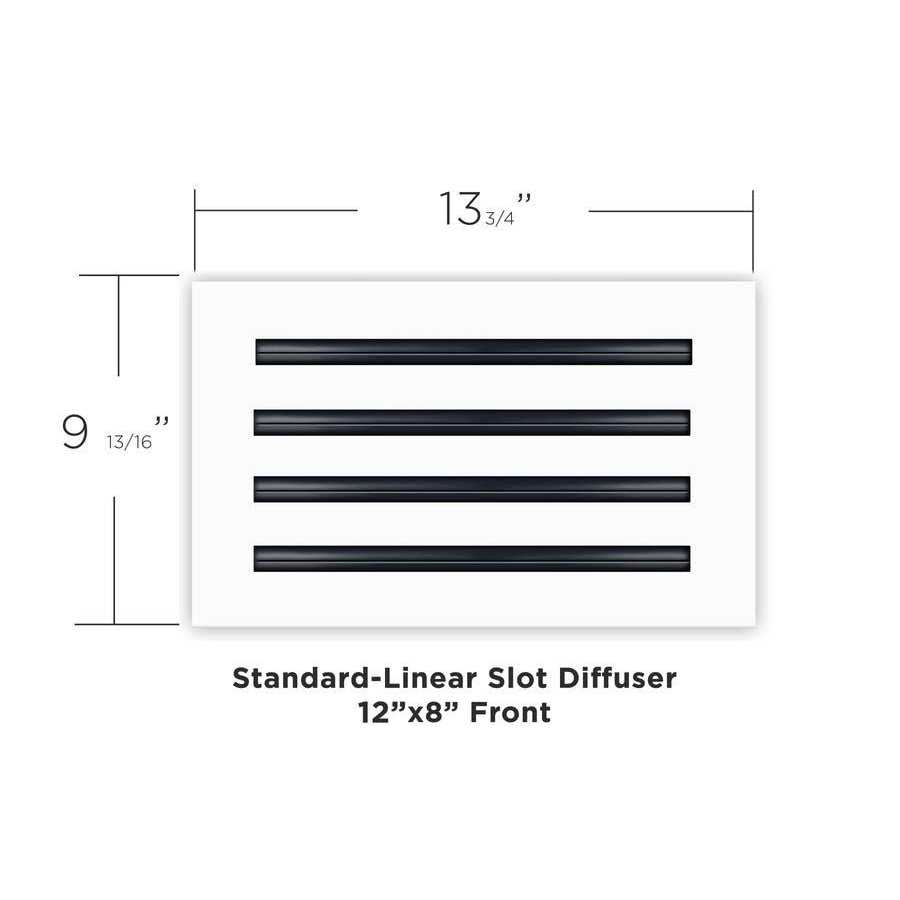 BUILDMART Modern AC Vent Cover Decorative White Air Vent - Cheap Fitting