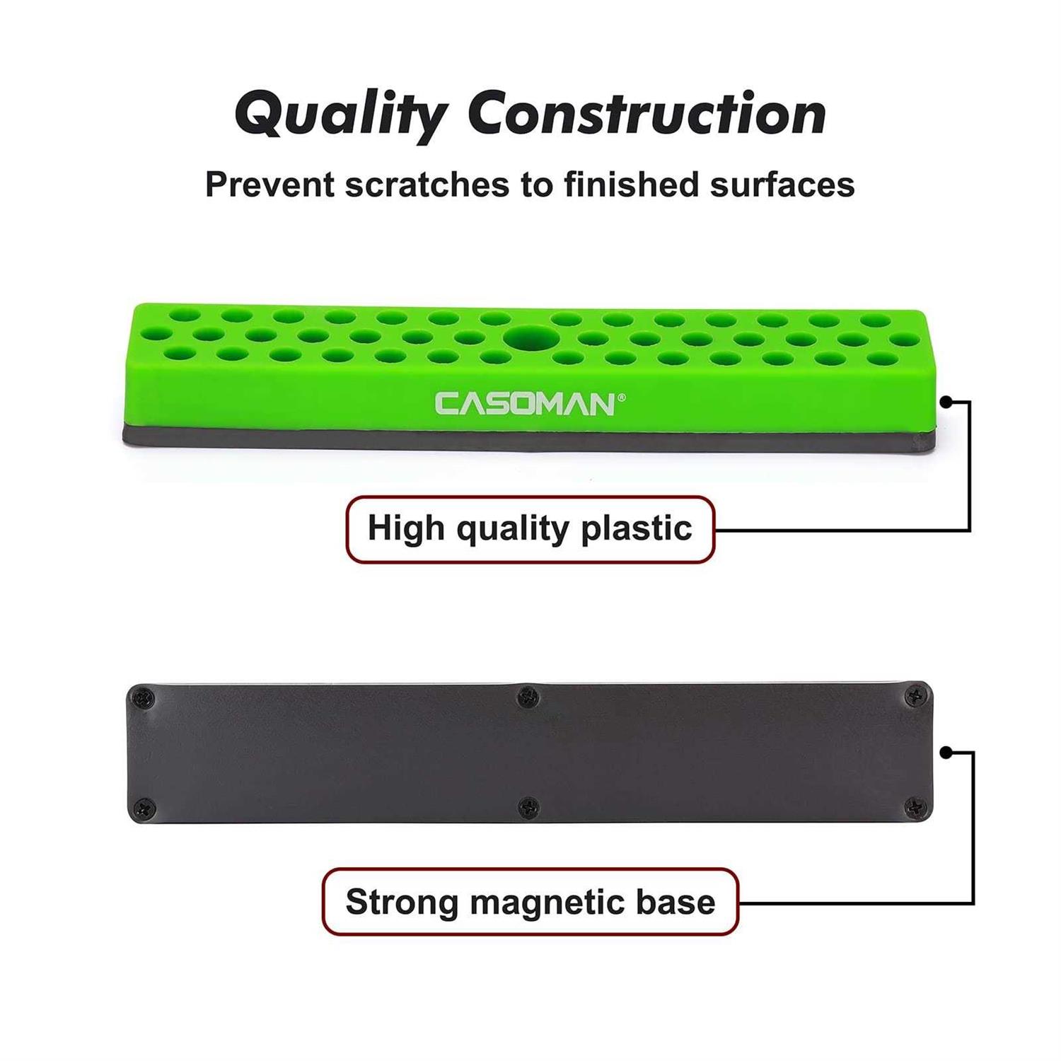 Casoman 1/4 Hex Bit Organizer with Magnetic Base Blue Hole Bit Organizer with Strong Magnetic Base - Cheap Fitting