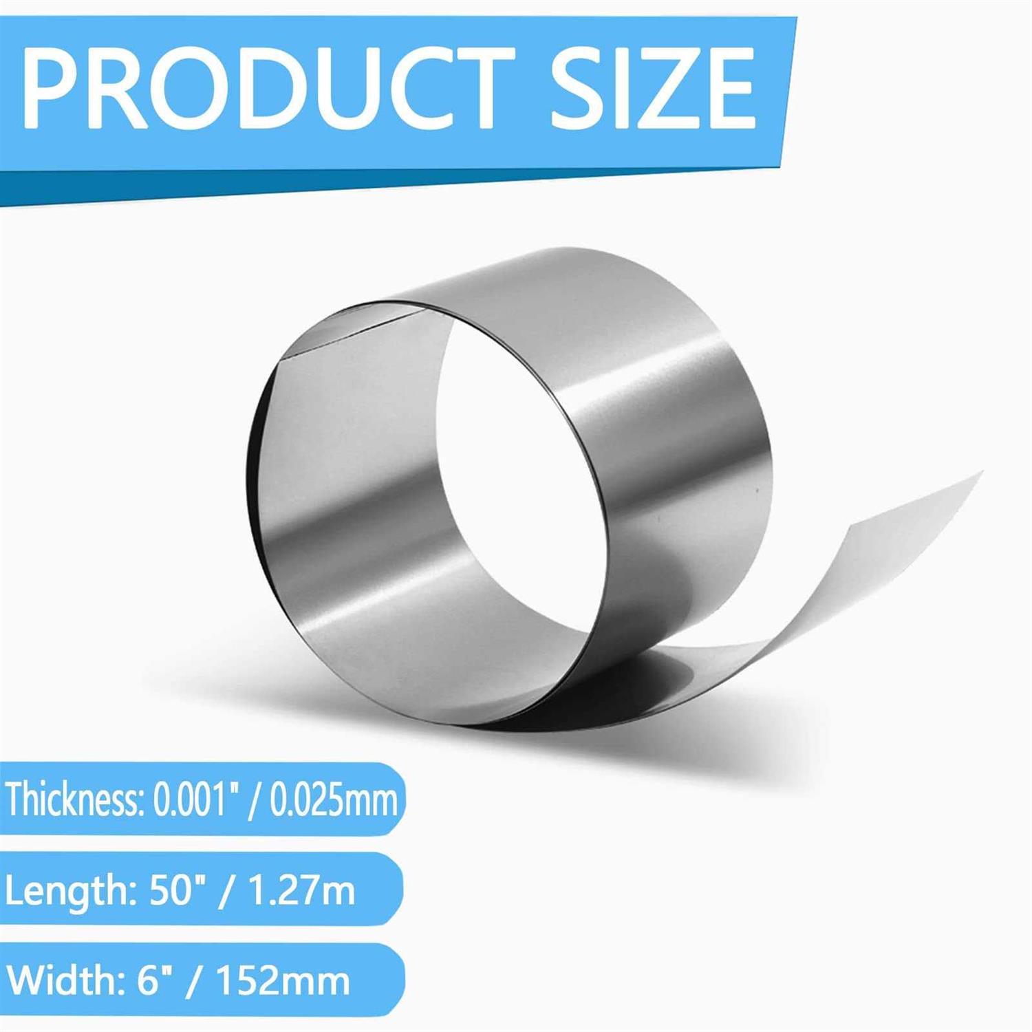 wevsuipo Stainless Steel Shim Stock 304 Stainless Steel Shim Stock Roll - Cheap Fitting
