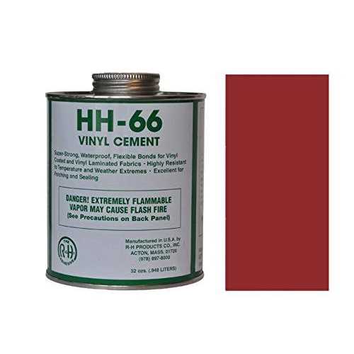 Mytee Products 18oz Tarp Vinyl Repair Kit HH66 HH-66 PVC Cement with Brush 32 Ounce Made in USA - Cheap Fitting