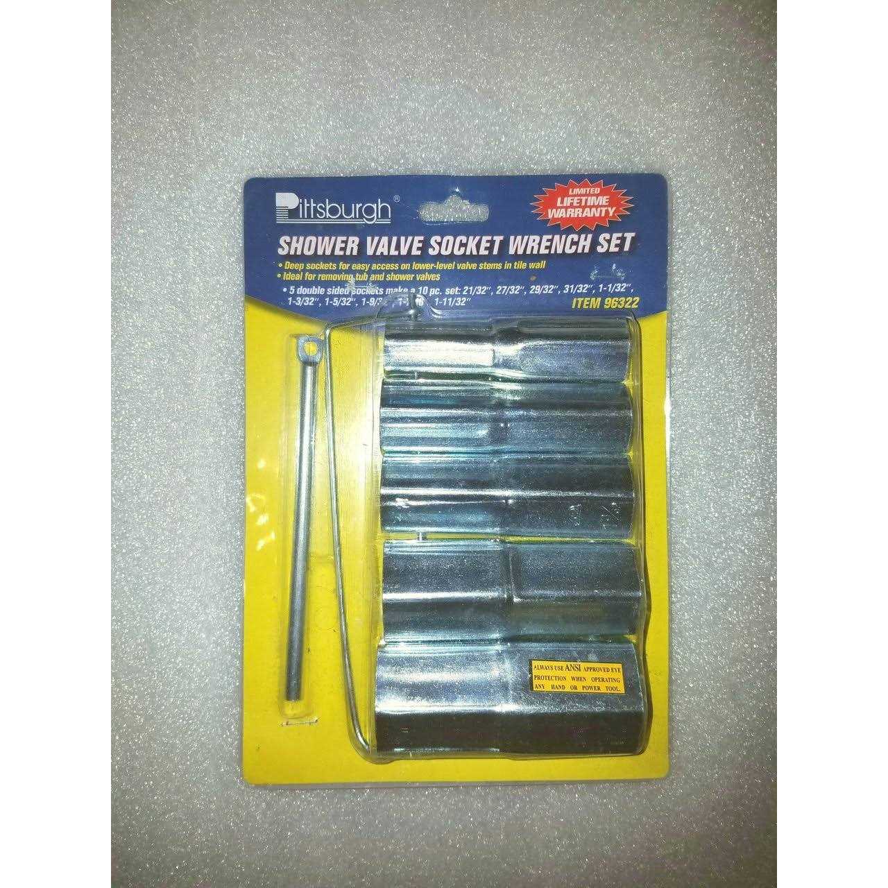 Pittsburgh Shower Valve Socket Wrench Set - Cheap Fitting