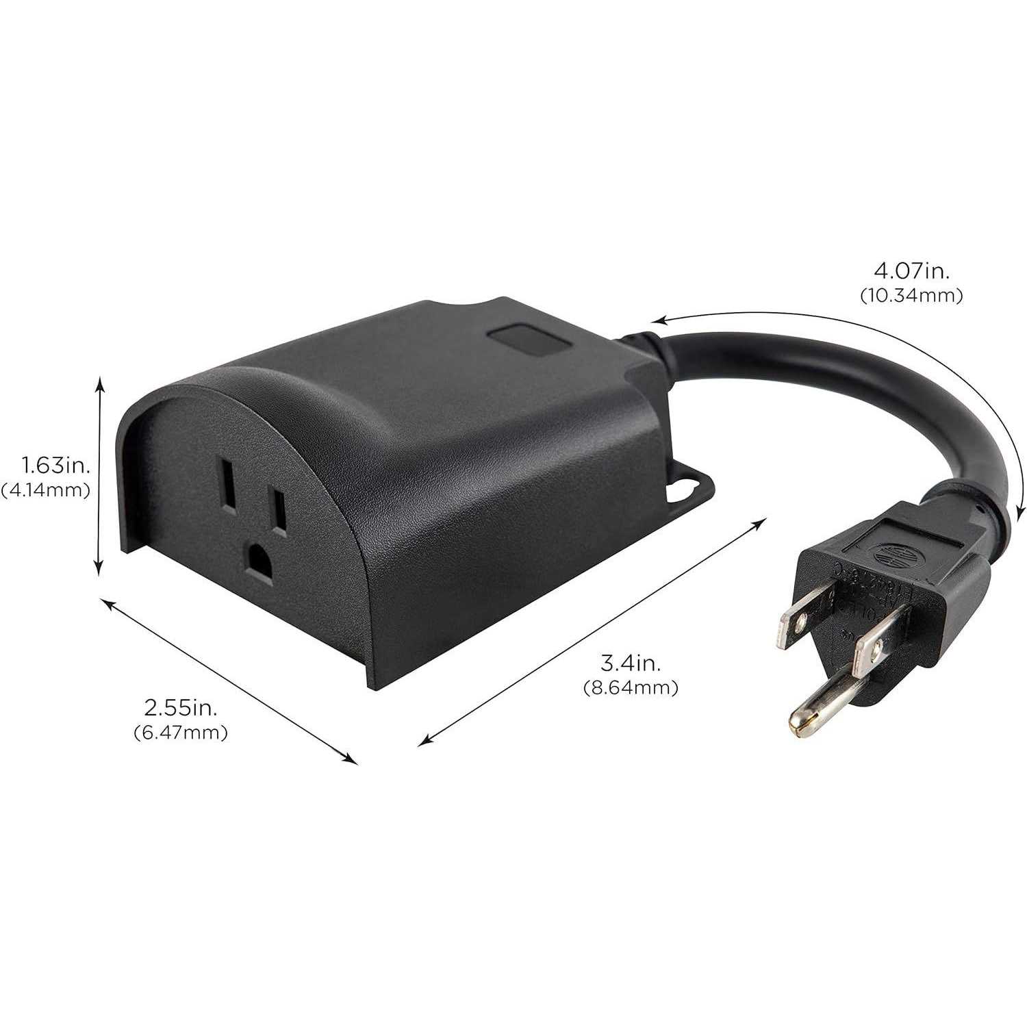 Enbrighten Z-Wave Plus Plug-In Outdoor Smart Switch - Cheap Fitting