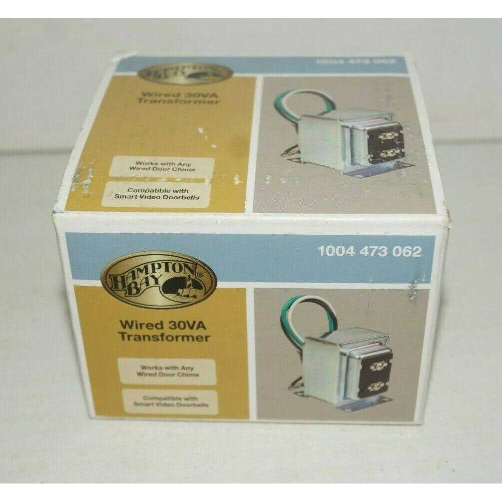 Hampton Bay 16VAC/30VA Transformer Compatible with All Video Door Bells - Cheap Fitting