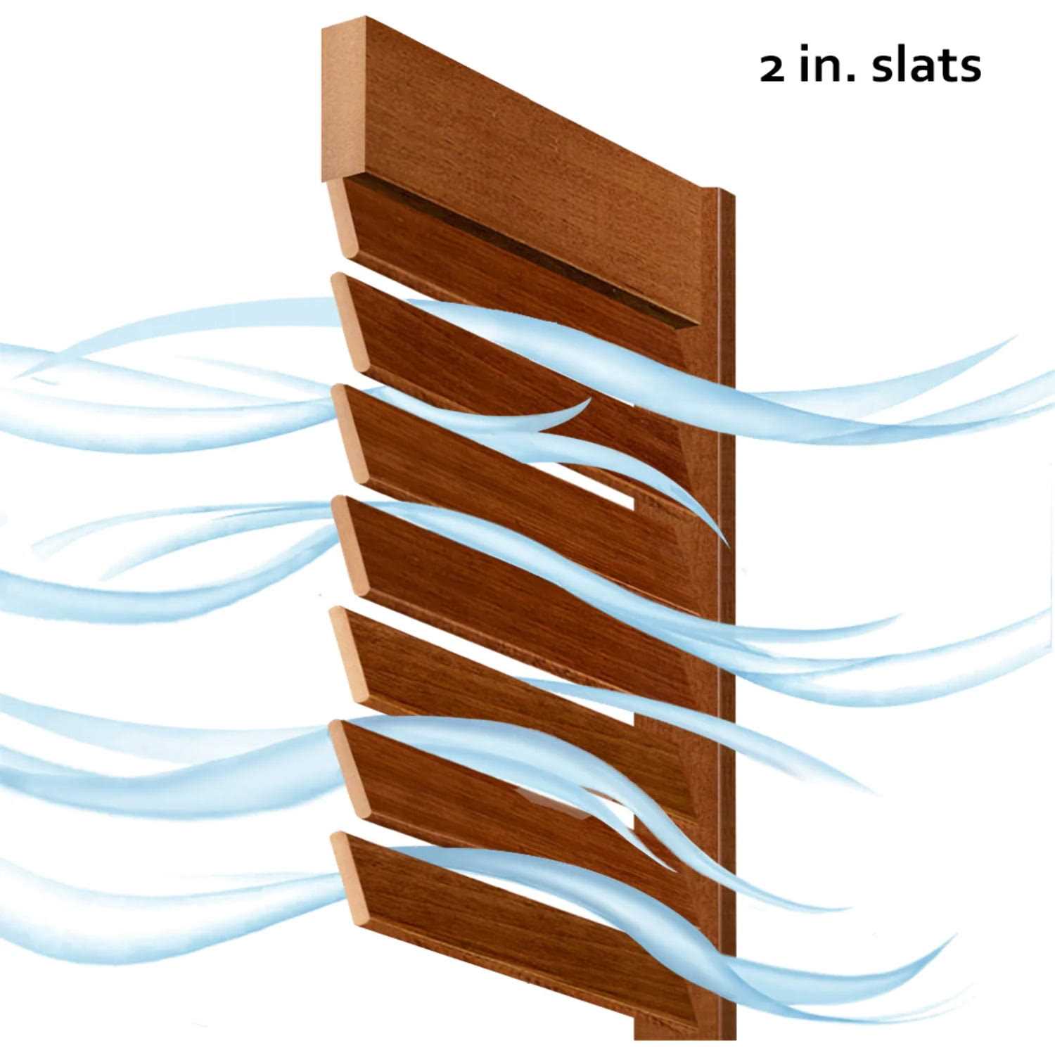 Kimberly Bay Louvered Solid Wood Primed Standard Door - Cheap Fitting