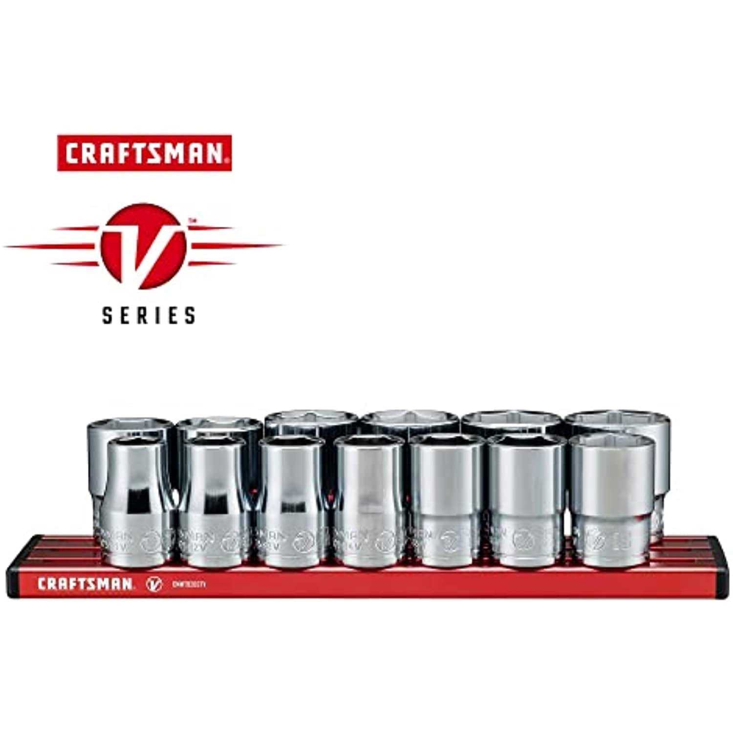 Craftsman V-Series 1/2 in. Drive Metric 6 Point Socket Set 13 pc - Cheap Fitting