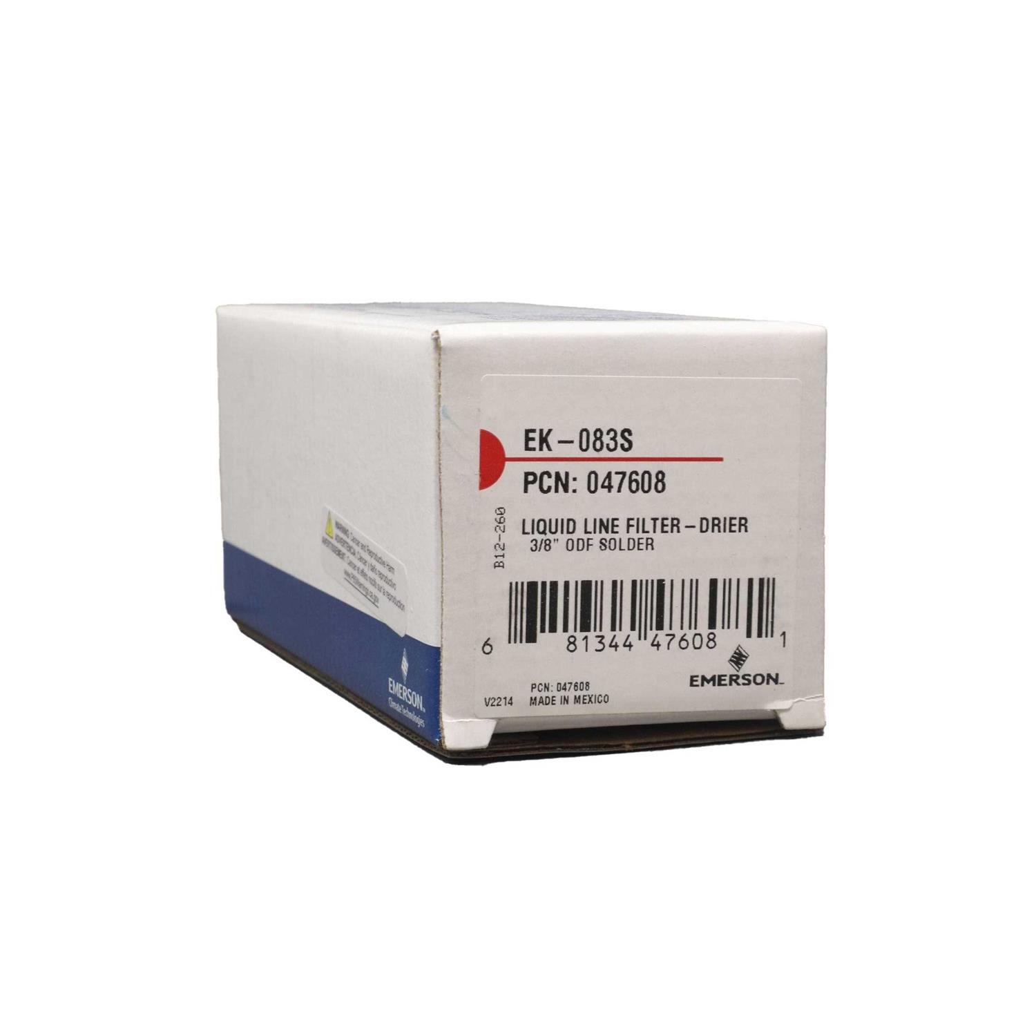 Emerson EK 083S EK Liquid Line Filter Drier 047608 - Cheap Fitting