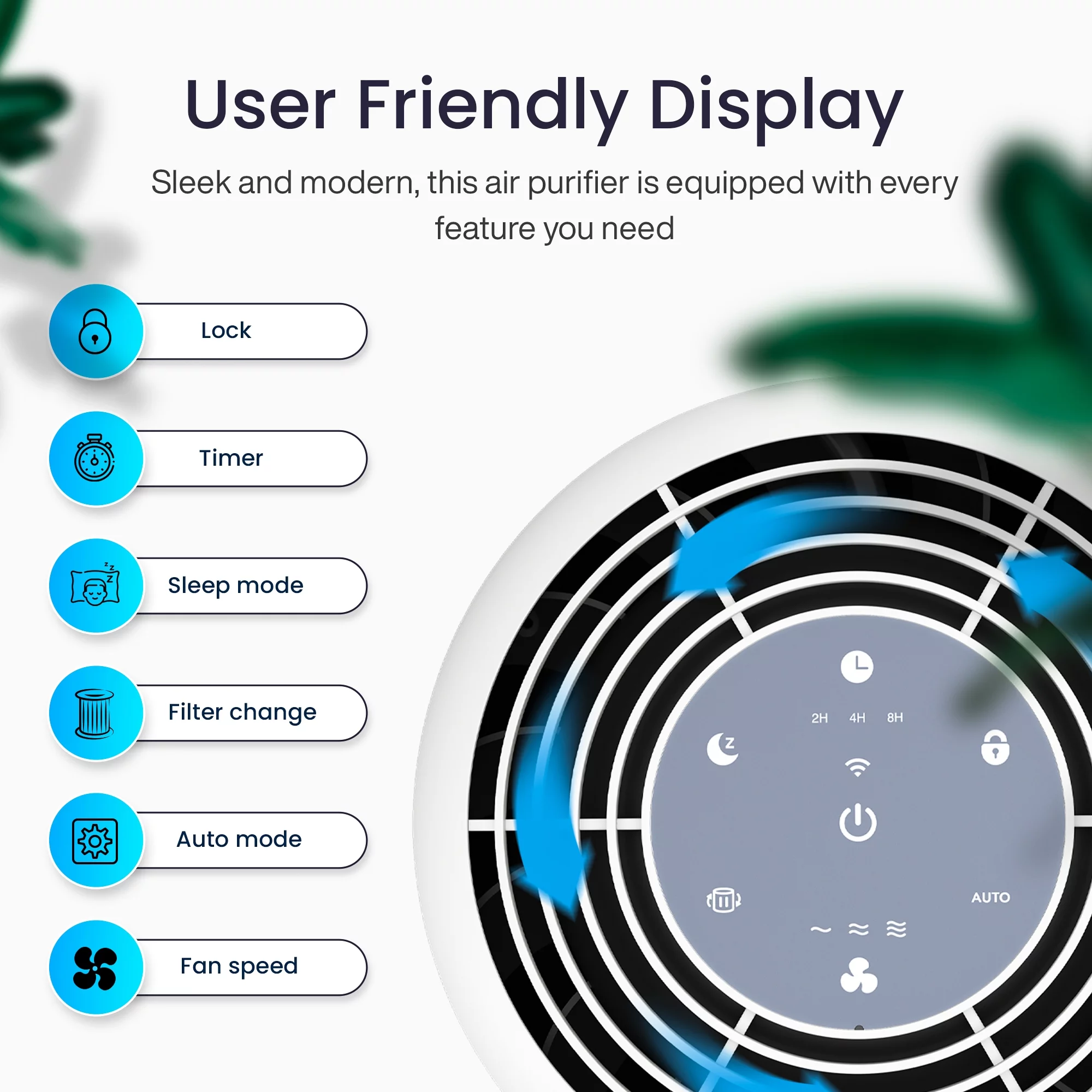 Miko Air Purifier for Large Room up to 770 Sqft - H13 True HEPA Air Cleaner for Pet Hair, 99.97% Smokers, Odors, Dust, Pollen for Home - Cheap Fitting