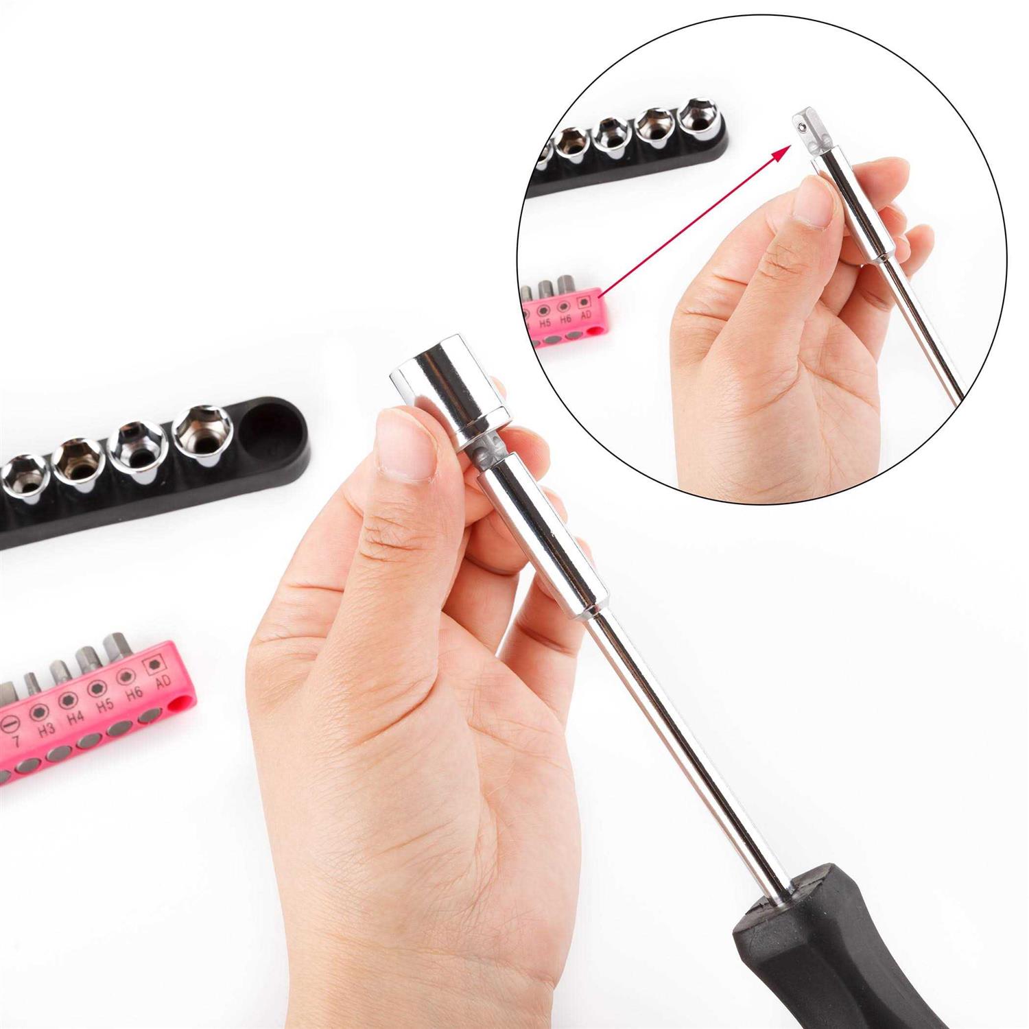 Cartman Tool Set General Household Hand Tool Kit with Plastic Toolbox Storage Case - Cheap Fitting