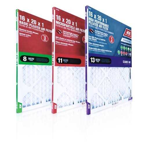 Ace H x 1 in. D 8 MERV Pleated Air Filter - Cheap Fitting