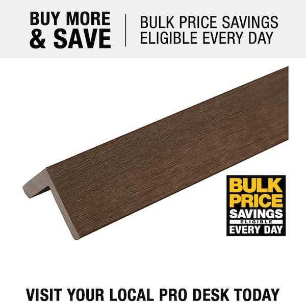 NewTechWood All Purpose L Trim 1.57 in. x 96 in. Composite Siding - Cheap Fitting