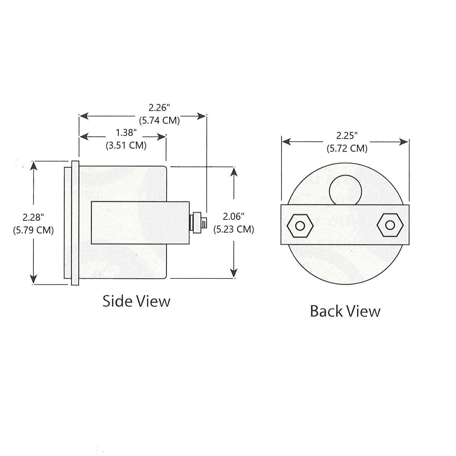 Stewart Warner Oil Pressure Gauge 82305 - Cheap Fitting