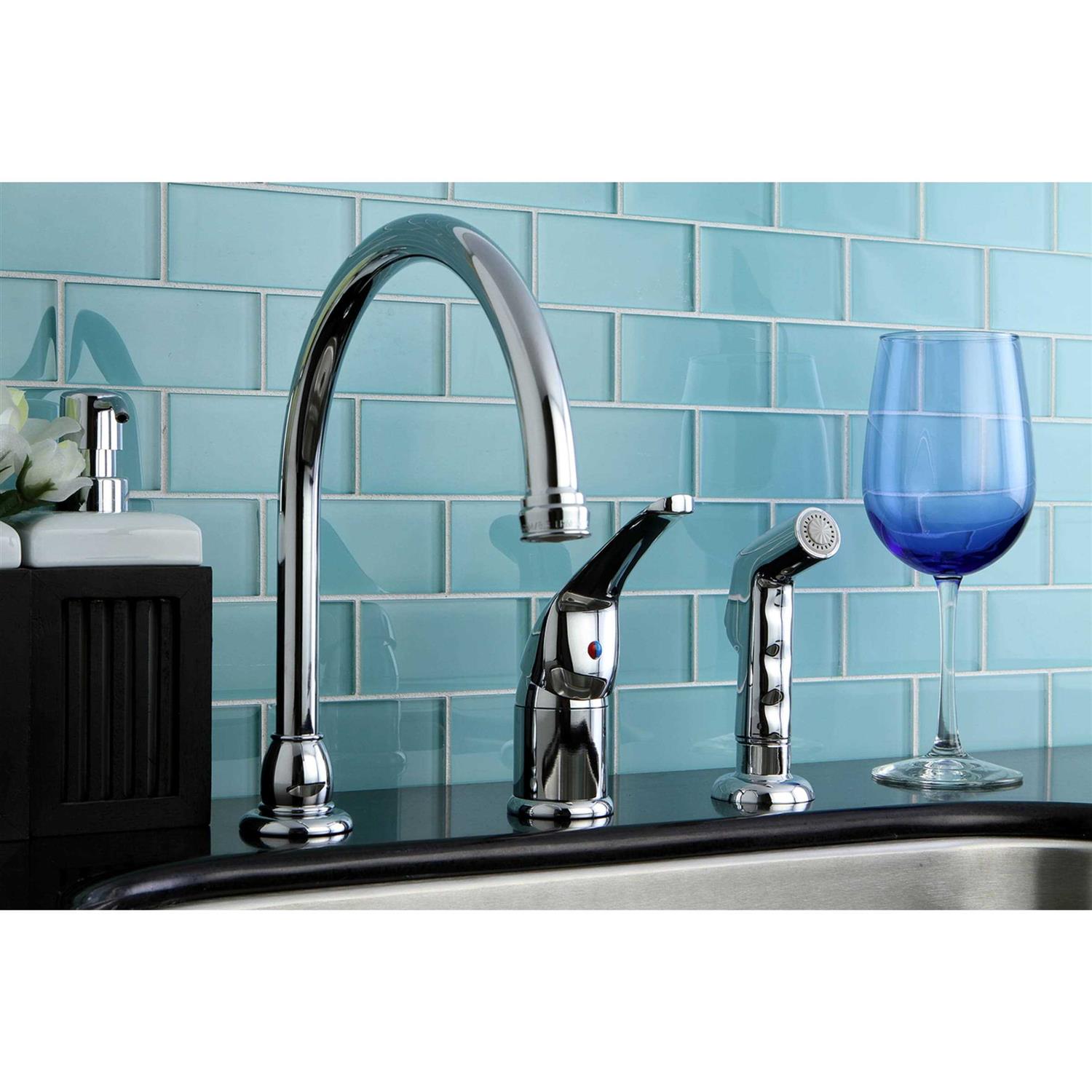 Kingston Brass KB821 Single-Handle Widespread Kitchen Faucet - Cheap Fitting