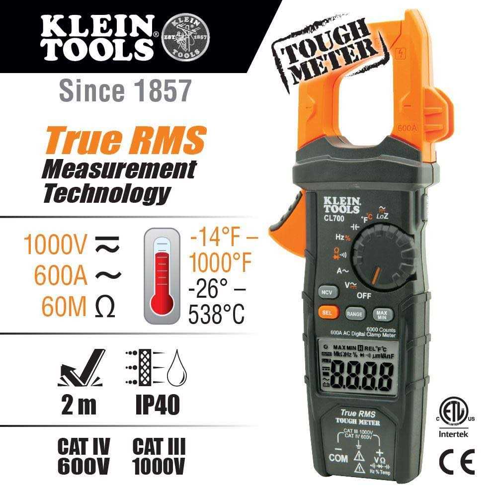 Klein Tools CL700 Digital Clamp Meter - Cheap Fitting