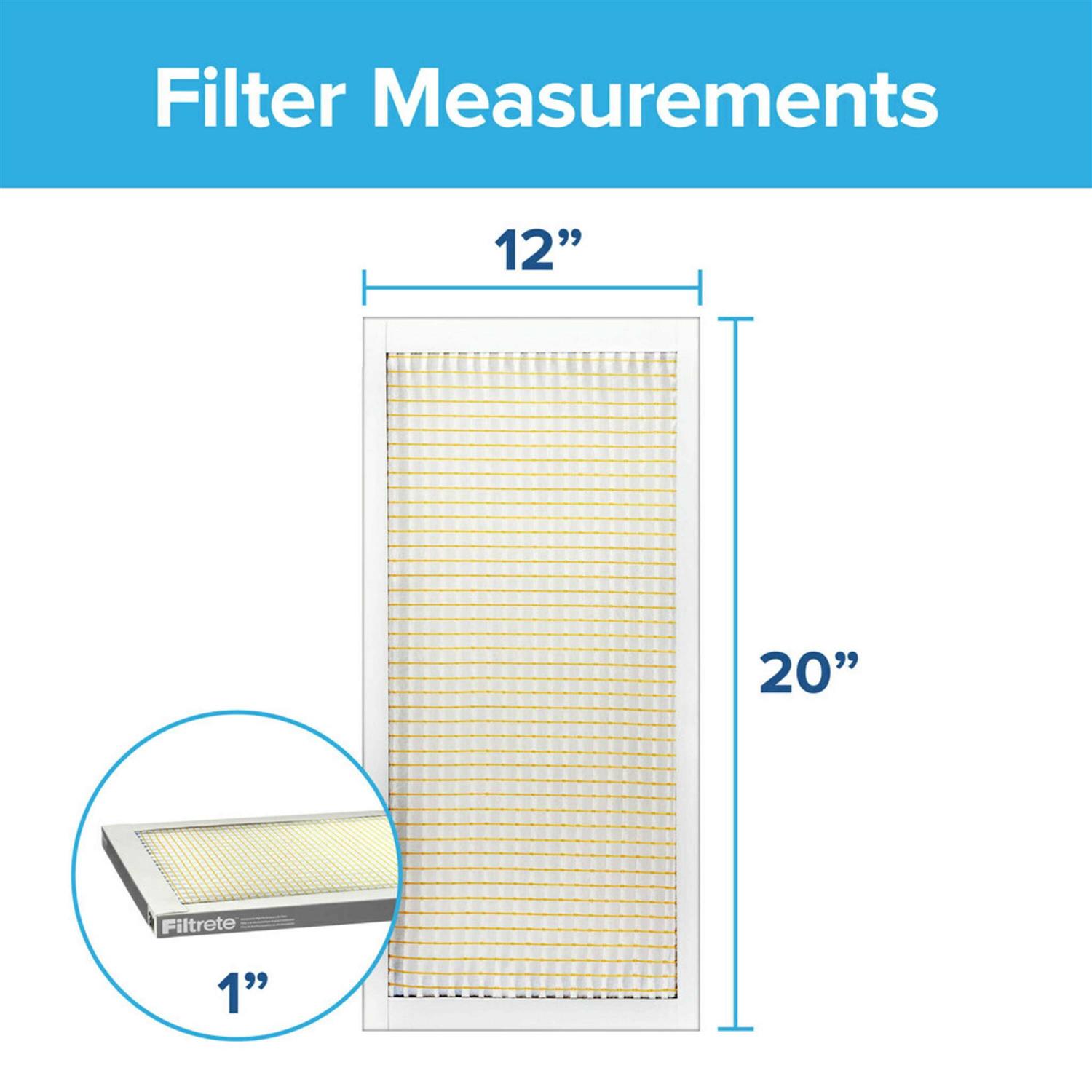 Filtrete Dust Reduction Filter 319-4 12 in x 20 in x 1 - Cheap Fitting
