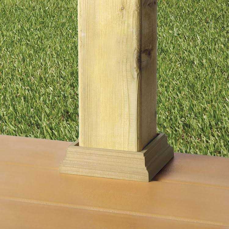 Deckorators Wood Post Base Trim - Cheap Fitting