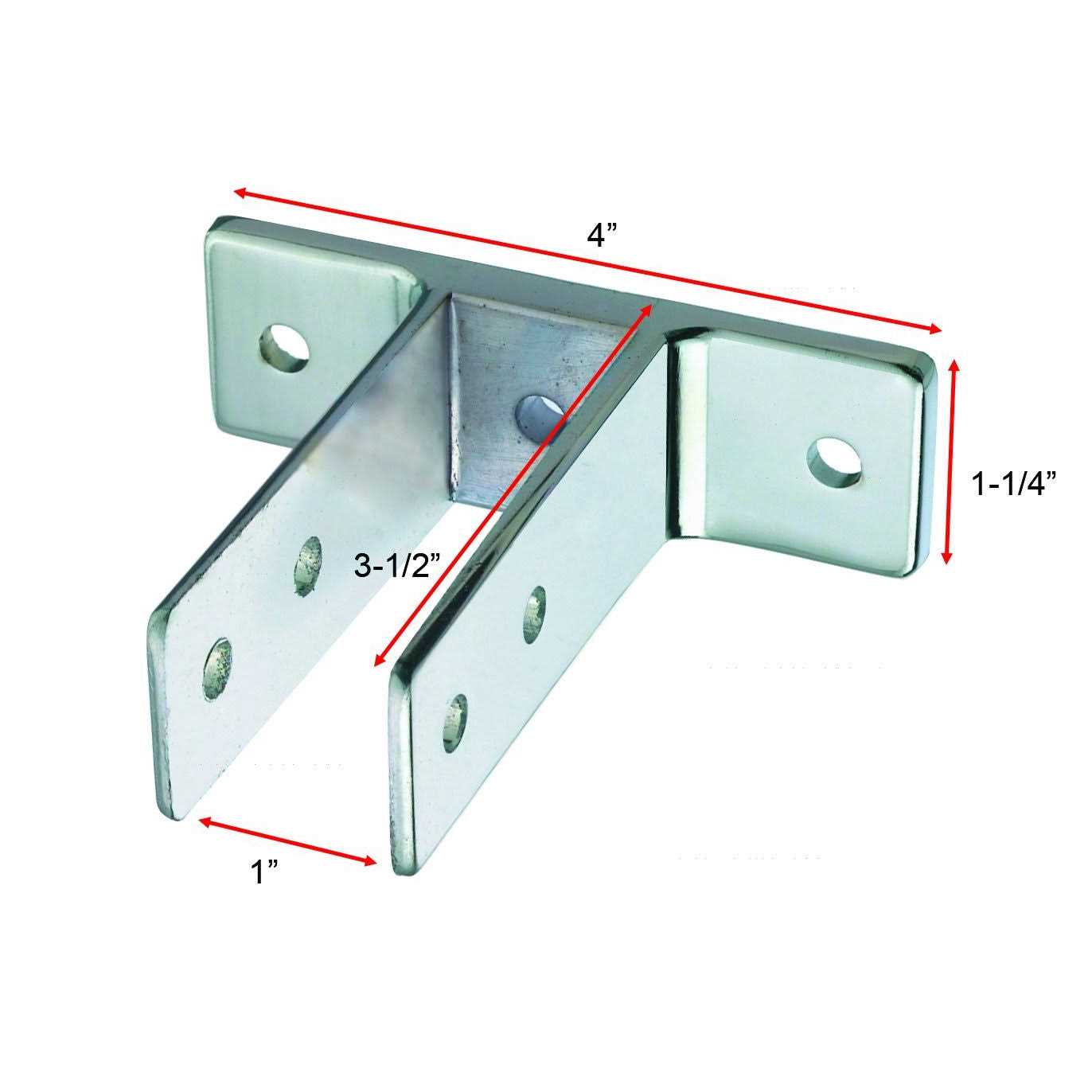 Harris Hardware TP1286 Two Ear Die Cast Zamac Urinal Screen Bracket - Cheap Fitting