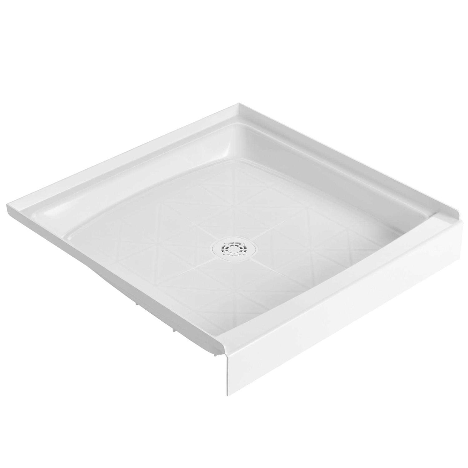 Proflo Pfsb3232 Morenci 32 x 32 Square Shower Base with Single Threshold and Center Drain PFSB3232WH - Cheap Fitting