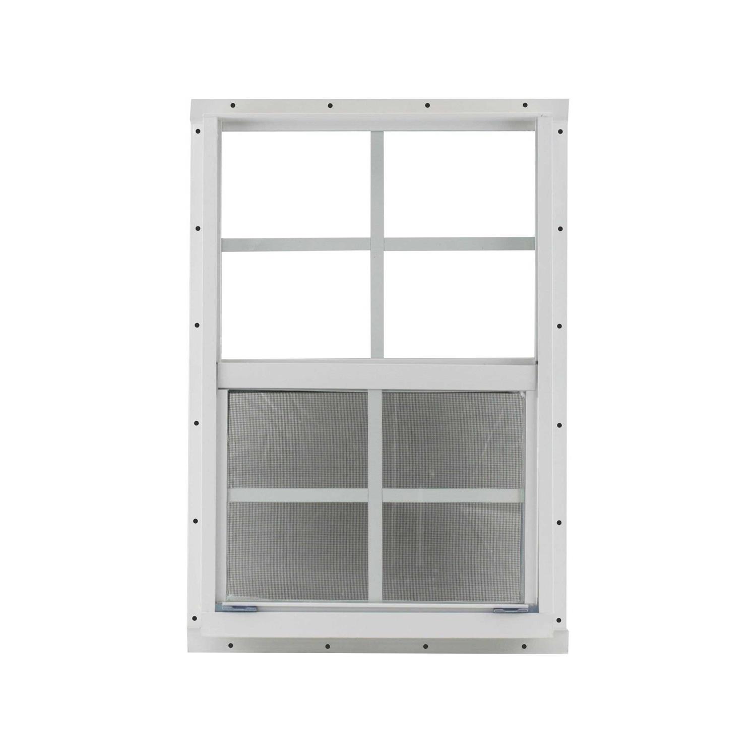 Shed Window and More 18 X 27 White Flush Mount - Cheap Fitting