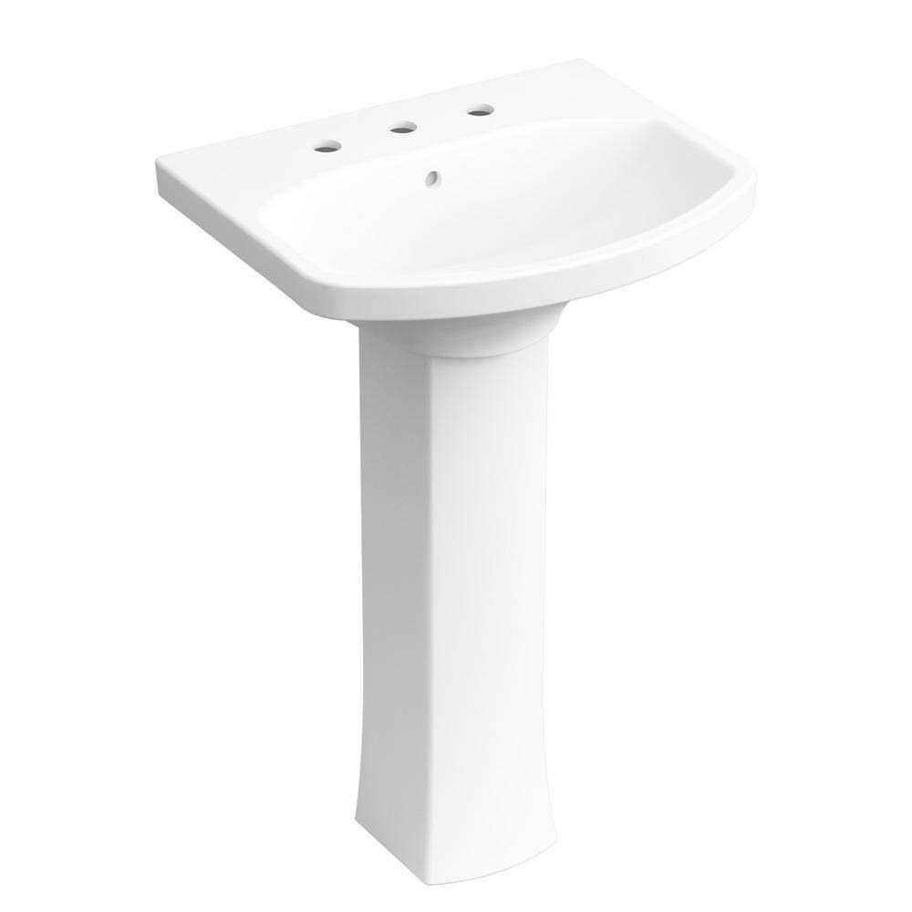 crameau Elmbrook Pedestal in White - Cheap Fitting