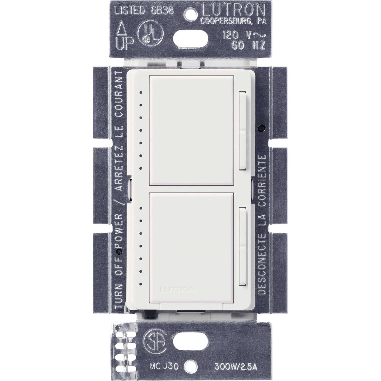 Lutron MA-L3L3-SW Maestro Dual Dimmer - Cheap Fitting