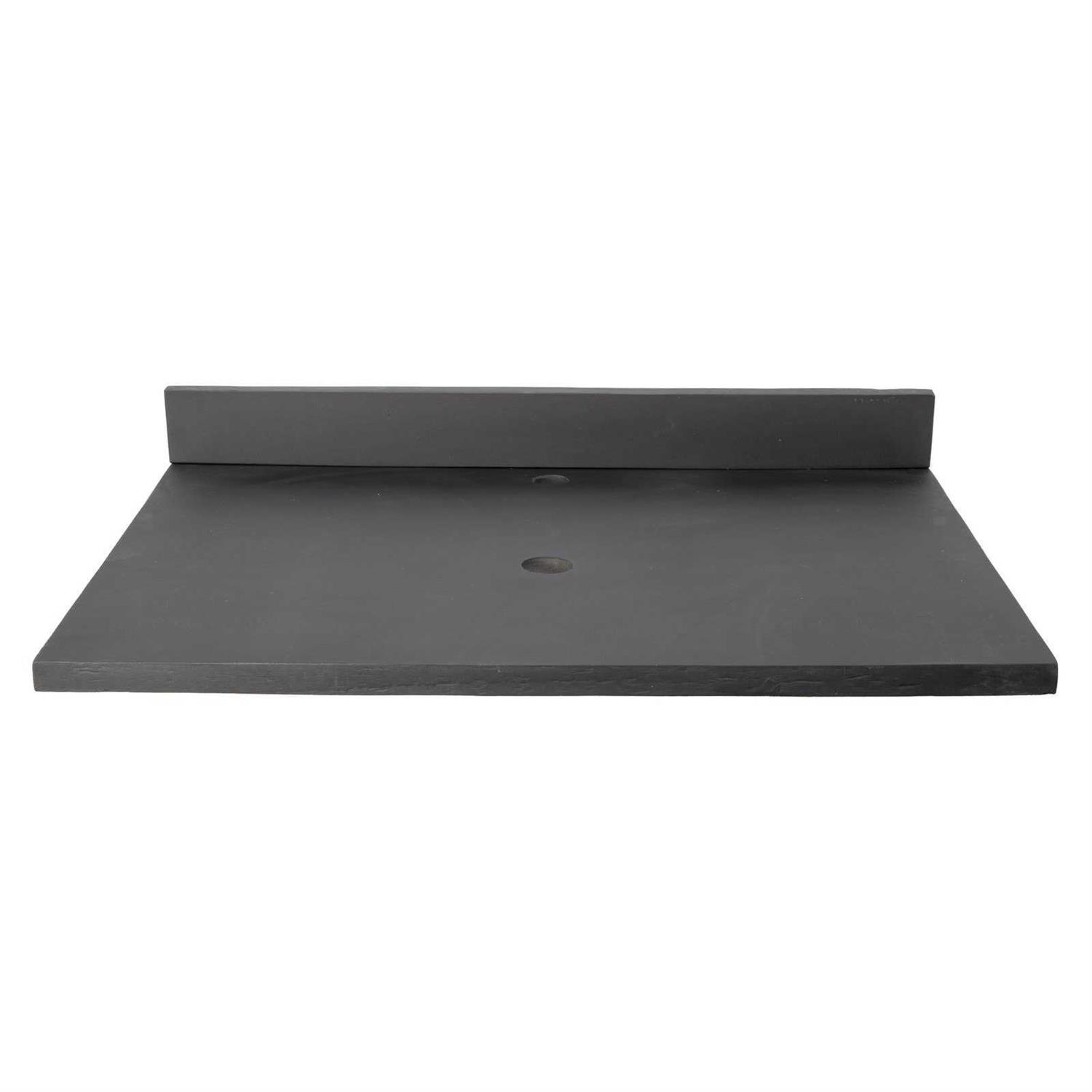 Eden Bath 31-in x 22-in Concrete Counter Top with Back Splash - Cheap Fitting