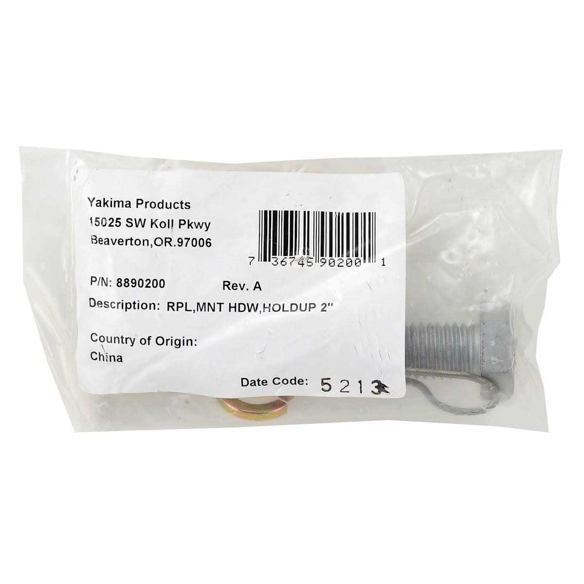 Yakima Replacement Hitch Bolt for Holdup 2 Bike Rack 8890200 - Cheap Fitting