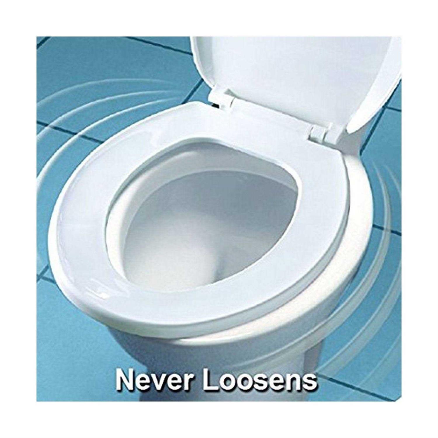 Mayfair Toilet Seat Round Molded Wood - Cheap Fitting
