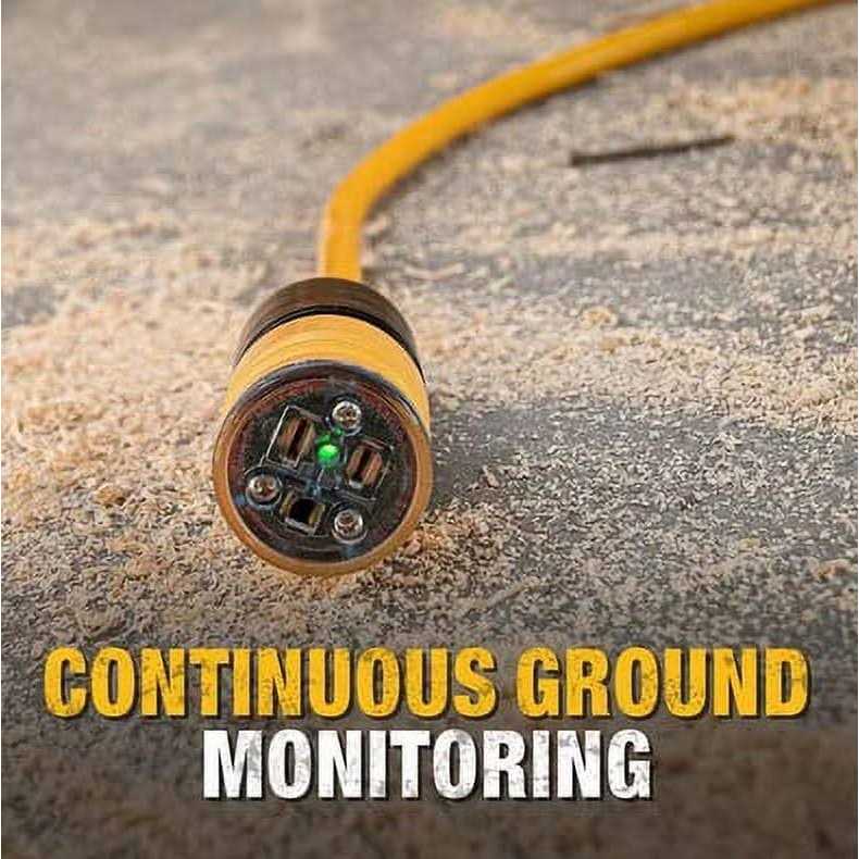 Century Wire & Cable Lighted & Locking Extension Cord 12/3 SJTW DXEC14412050 - Cheap Fitting