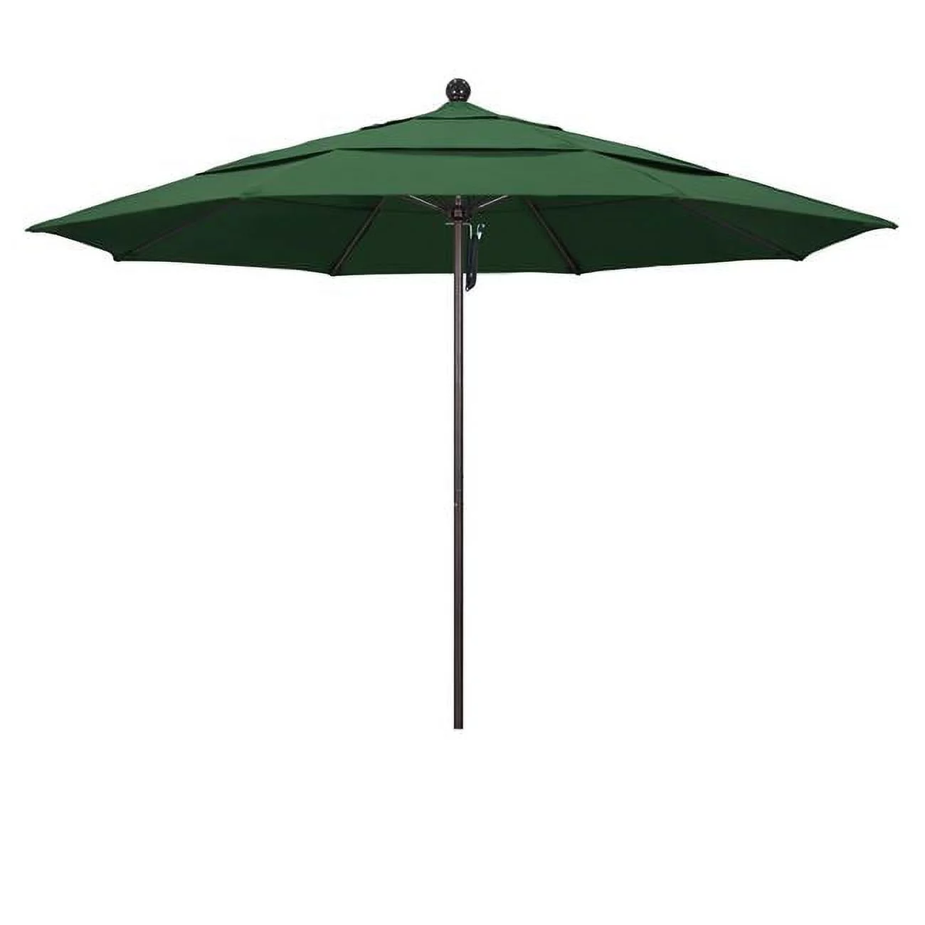 California Umbrella Venture 11' Bronze Market Umbrella in Red - Cheap Fitting