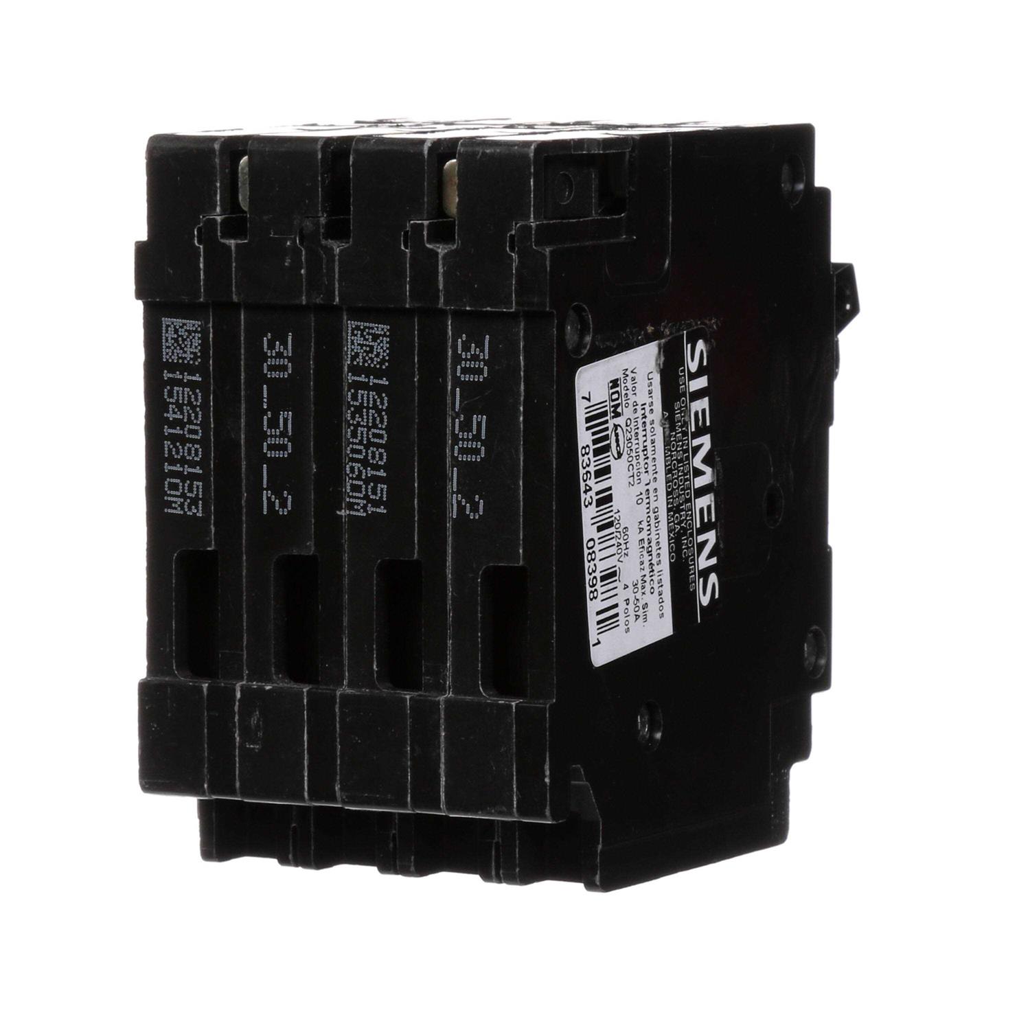 Siemens Q23050CT2 30 One 50-Amp Double Pole Circuit Breaker - Cheap Fitting