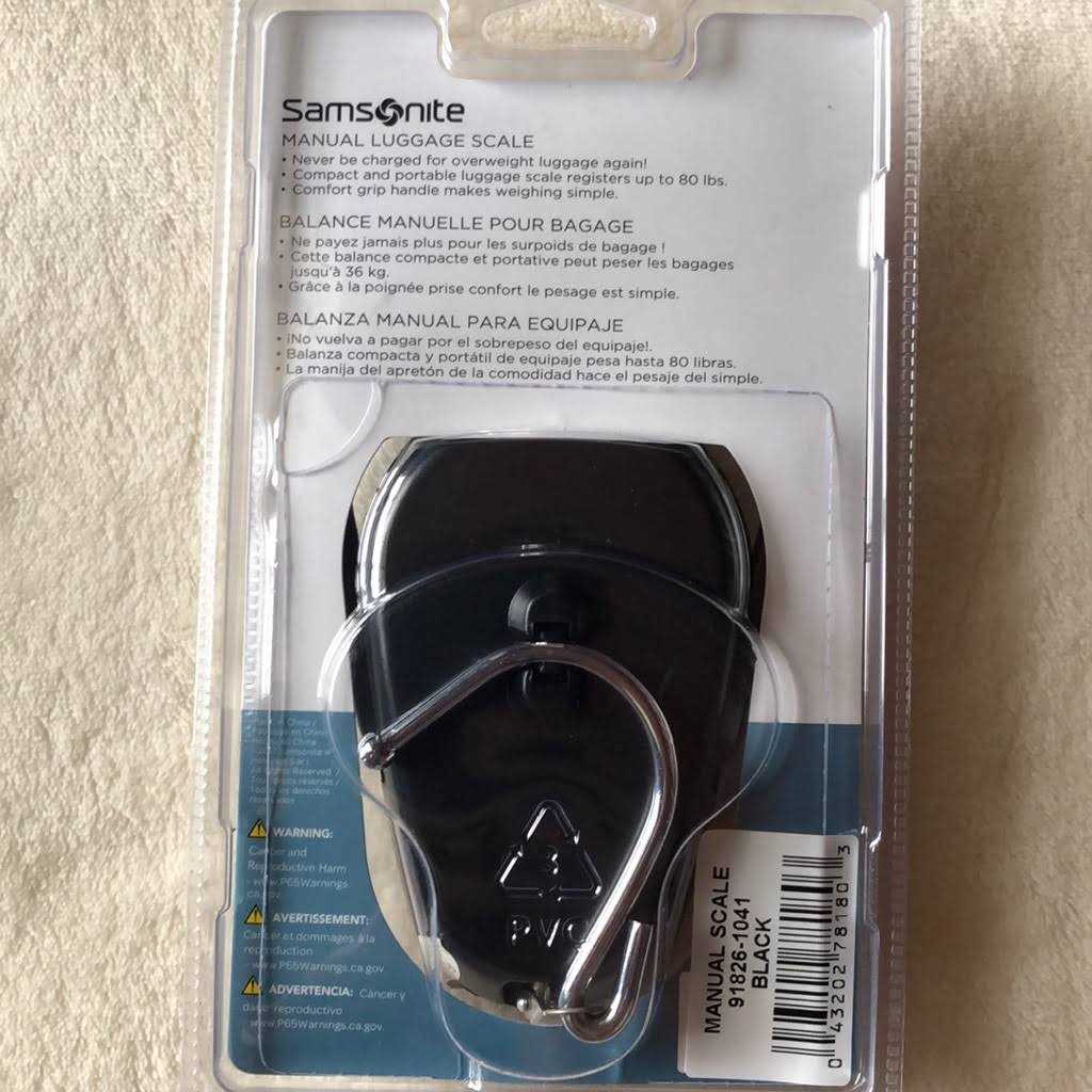 Samsonite 778871041 Manual Scale - Cheap Fitting