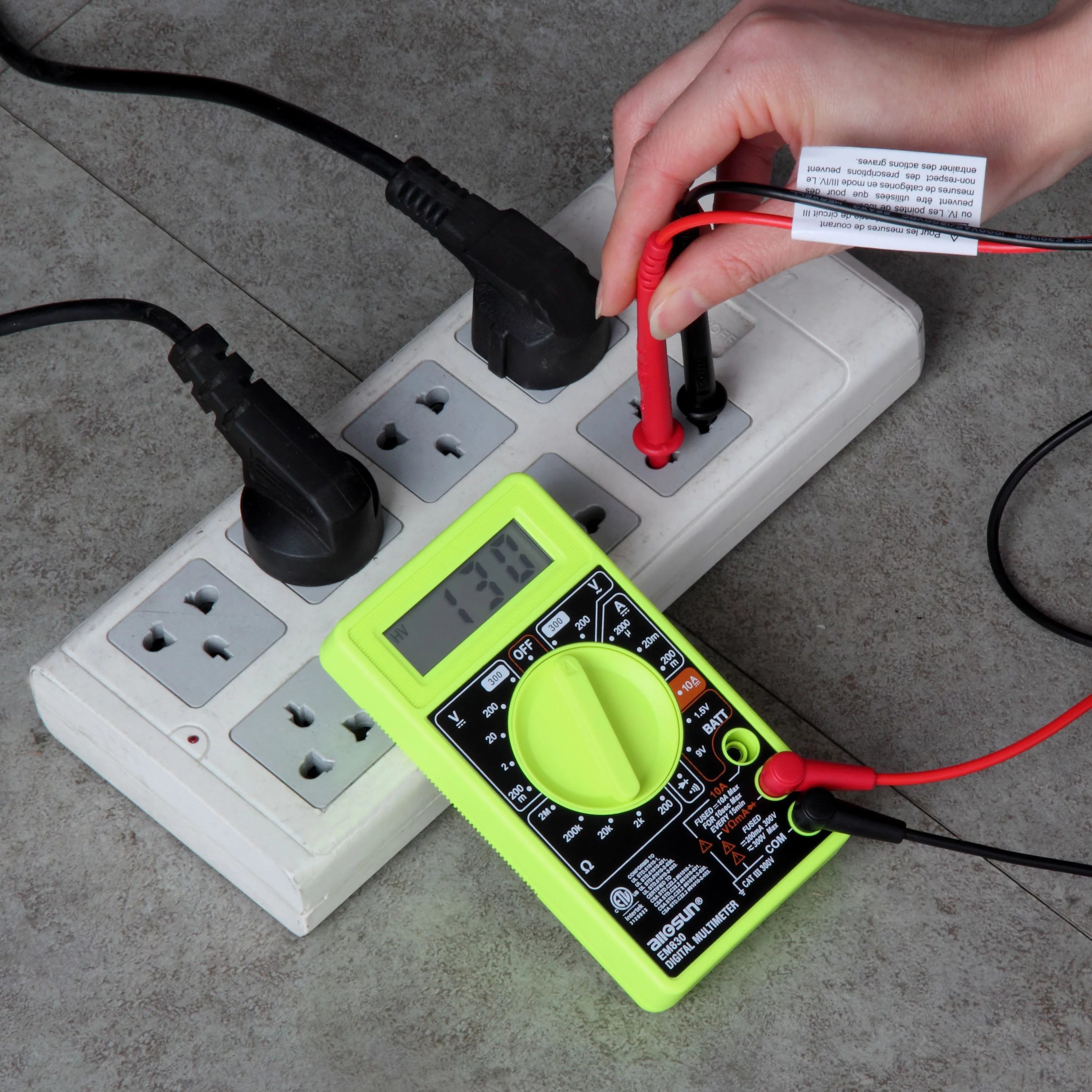 HyperTough 3 Piece Electrical Tester Kit with Storage Case TD35071 - Cheap Fitting