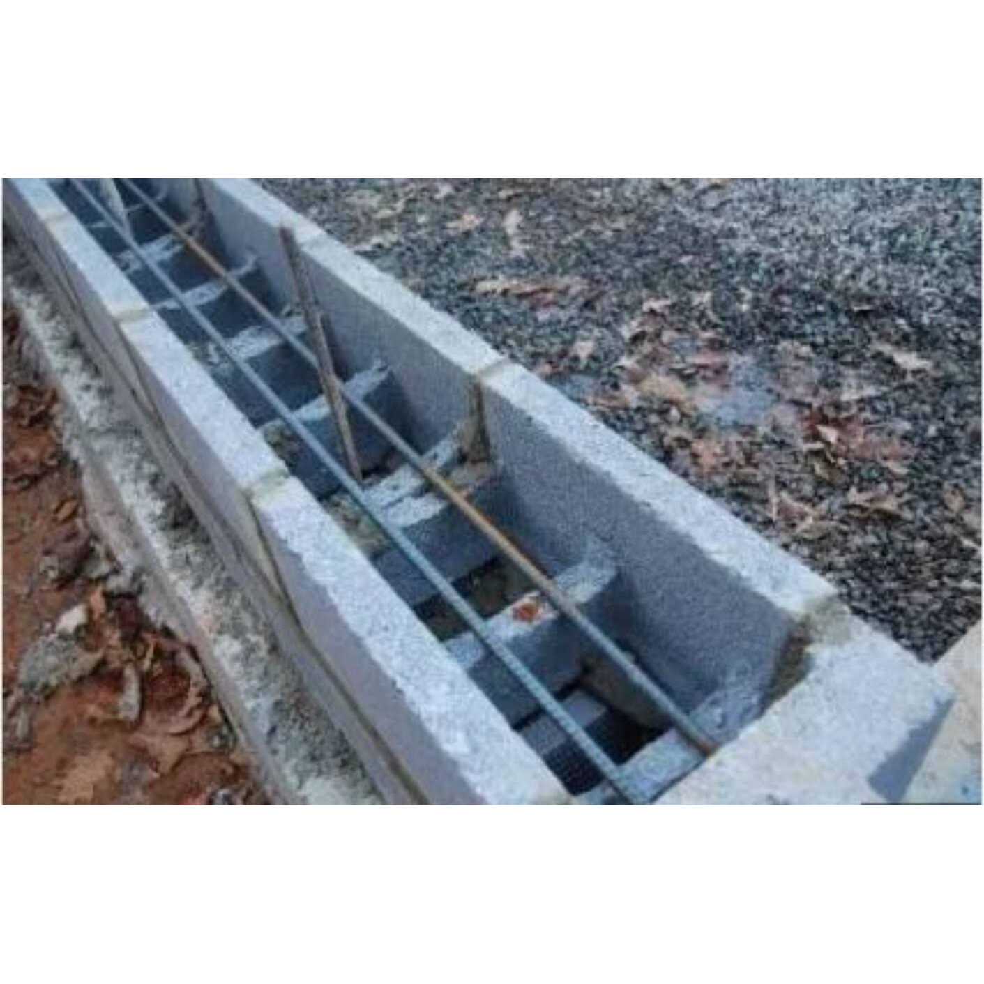 Midwest Products Group 8-in W x 8-in H x 16-in L Cored Concrete Block - Cheap Fitting